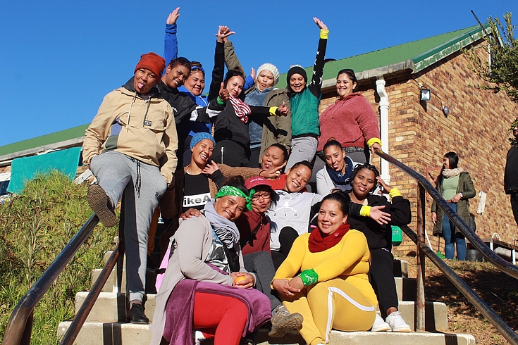 Group picture: The 3-day camps have become an integral part of the curriculum of the Bergzicht Training & Development Centre in Stellenbosch