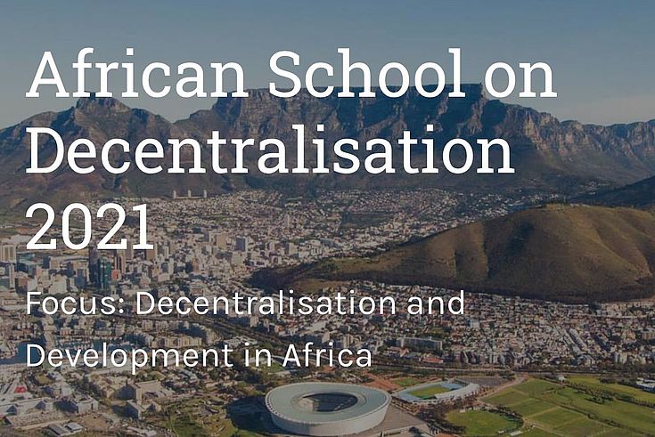 Poster Cape Town image: Inaugural African School on Decentralisation 2021