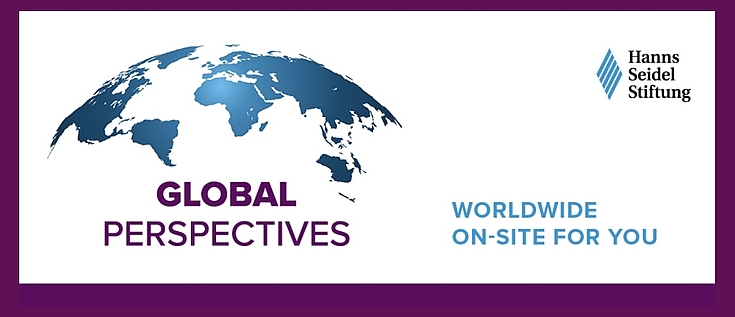 Banner: The HSF's international multimedia Newsletter "Global Perspectives" is published several times a year