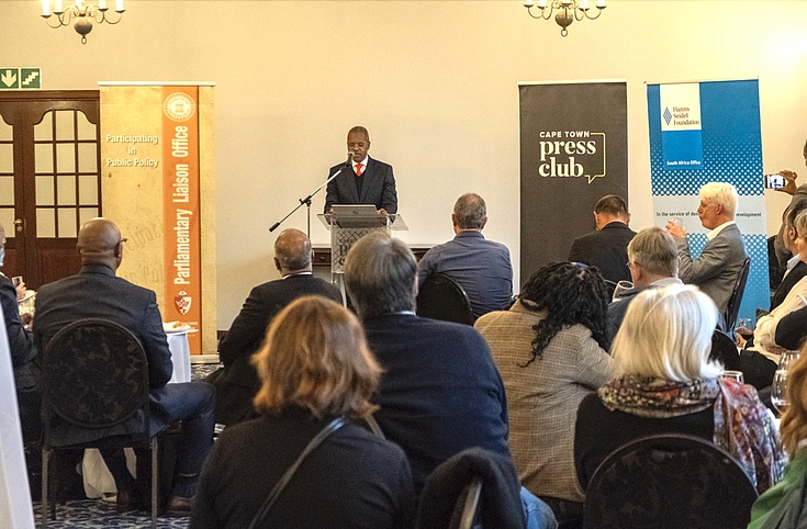 Speaker: Minister Velenkosini Hlabisa, Department of Cooperative Governance and Traditional Affairs, during his speech at the Cape Town Press Club
