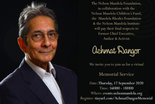 A very special Memorial Service - Farewell to a truly great South African