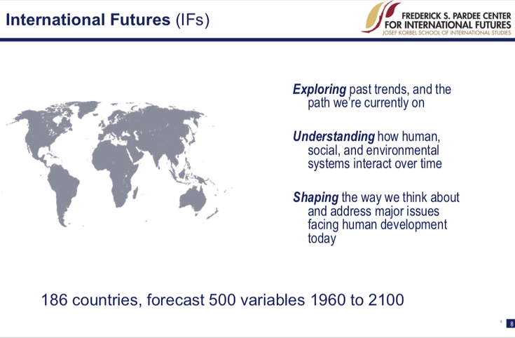 The International Futures software - a powerful tool 