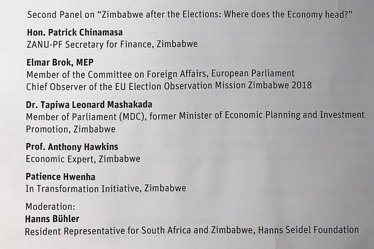 The HSF hosted conference had a Zimbabwe focussed panel