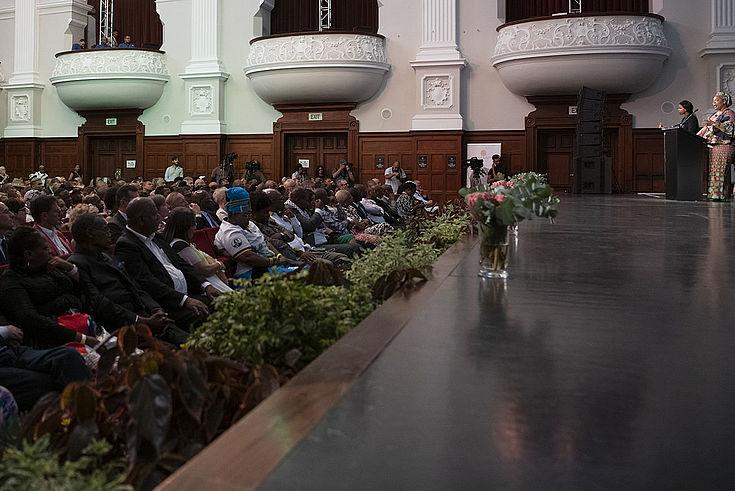 Cape Town City Hall - a receptive audience