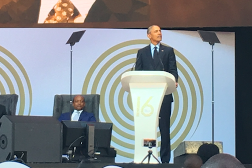16th Nelson Mandela Annual Lecture, given by Barack Obama in Johannesburg