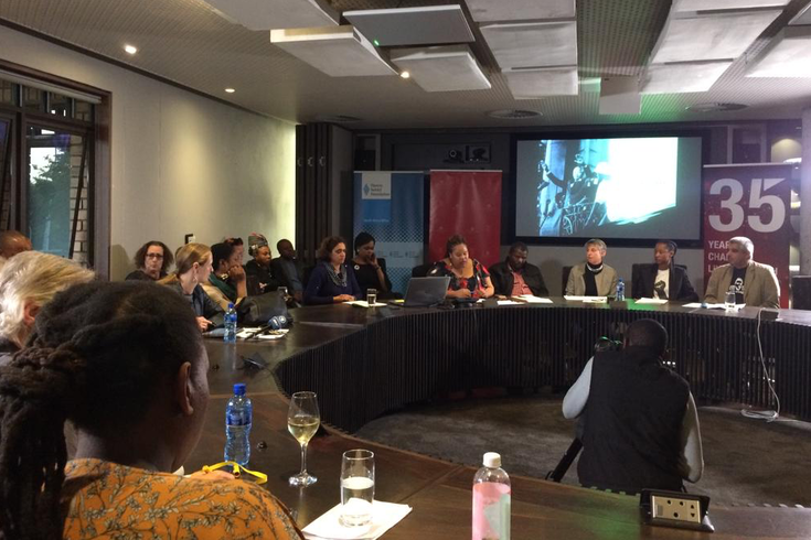 The Roundtable took place in the Boardroom of the Nelson Mandela Foundation 