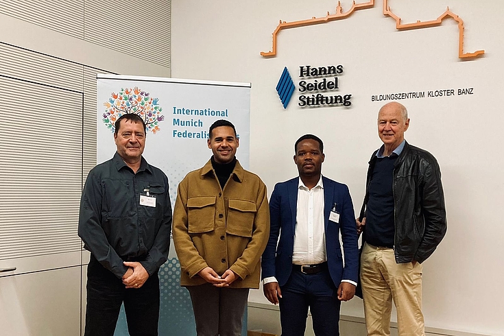 Group picture: South African delegates Colin Deiner, Marvin Charles, Prof Tinashe Chigwata and Prof Nico Steytler 